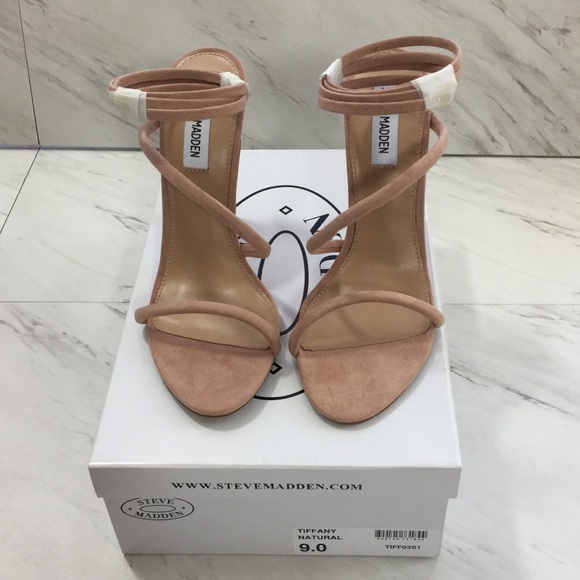 Steve Madden Tiffany Natural Blush Heels NIB - Picture 6 of 8